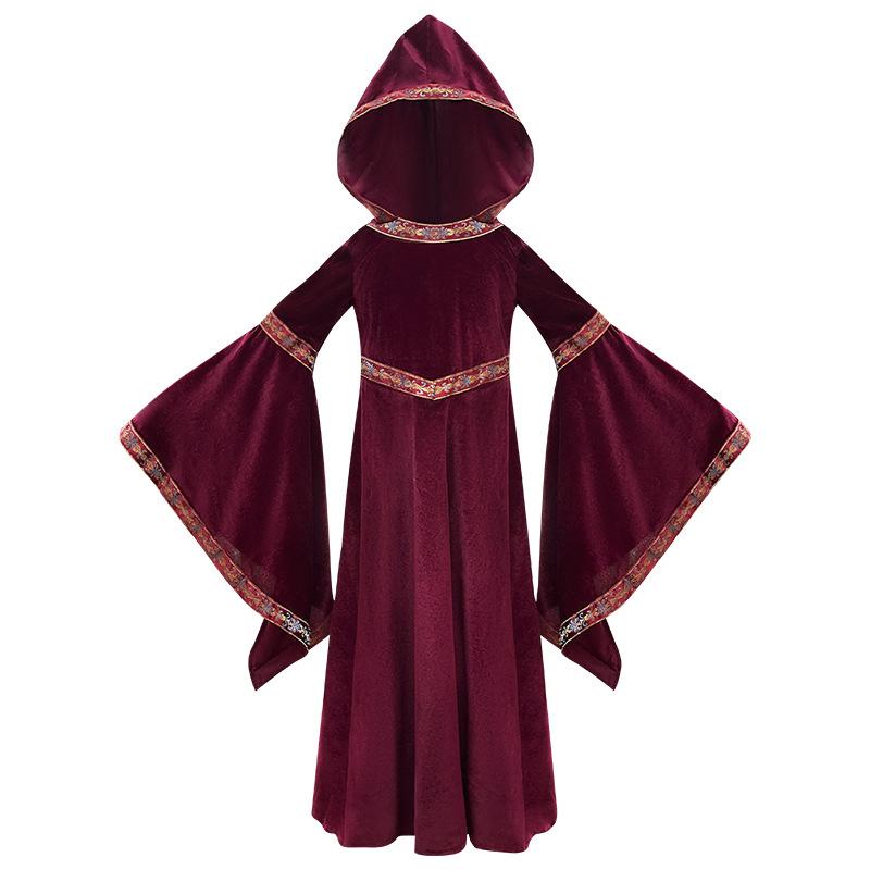 Kids Girls Halloween Dress Pumpkin Witch Cosplay Costume Casual Tutu Dress Party Stage Festival Outfit