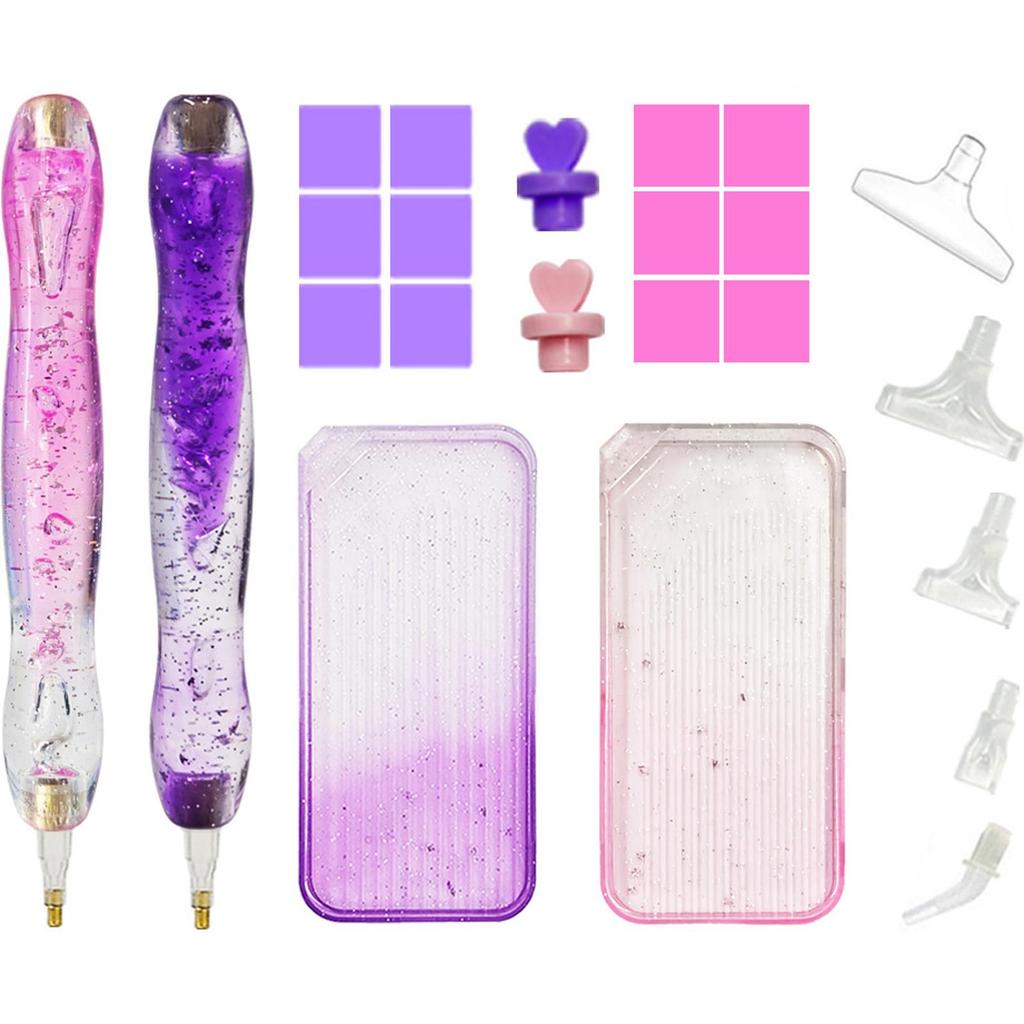 5D Diamond Painting Pen Kit with Clay and Various Tips Diamond Painting Tools for DIY Diamond Art
