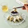Transparent Dumpling Plate with Vinegar Discs Dried Fruit Snack Plates Fashion Fruit Plate