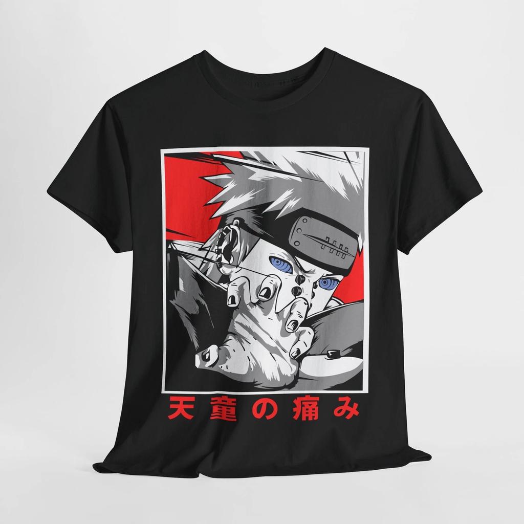 Men's Anime T-shirt Akatsuki Payne Six Yahiko Printed Short Sleeved Summer Loose Sports Children's Top