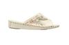 Pansy Indoor Slippers Women's Hand-Knitted Antibacterial Size M Ivory