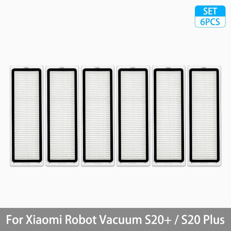 For Xiaomi Robot Vacuum S20+ / S20 Plus / B108GL Parts Accessories Main Brush Side Brush Hepa Filter Mop Cloth Replacement Spare