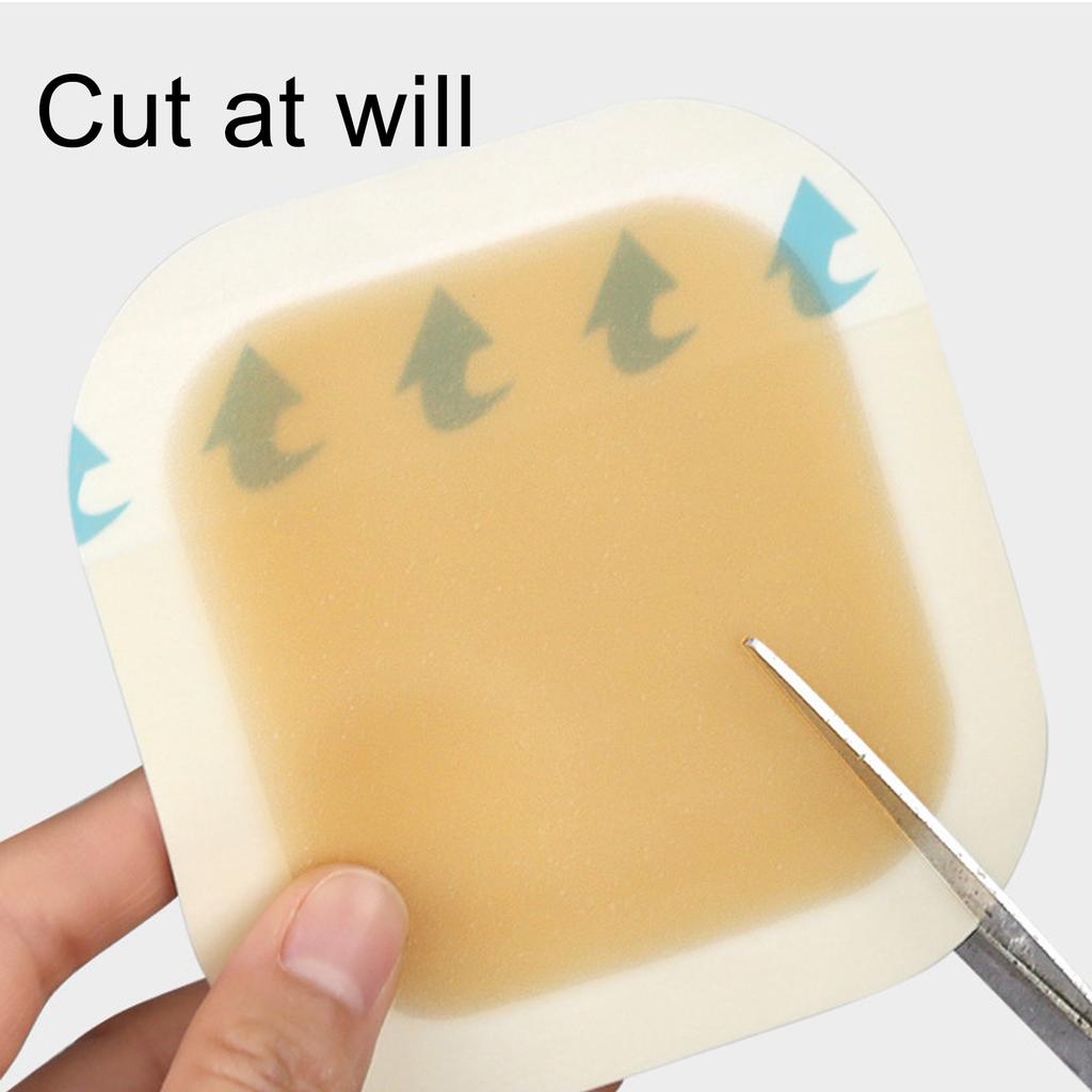 3Pcs Hydrocolloid Dressing Bandages Self Adhesive Concealed Wound Dressing for Bedsore Blister Care