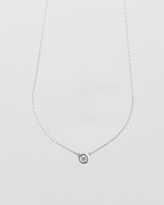 Anotherlayer Classic Bezel Necklace - Silver (Silver925)