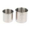 Household 250/350Ml 304 Stainless Steel Measuring Cup Rustproof Anti-Fall Rice Container Cups With Scale Measuring Holder Bar