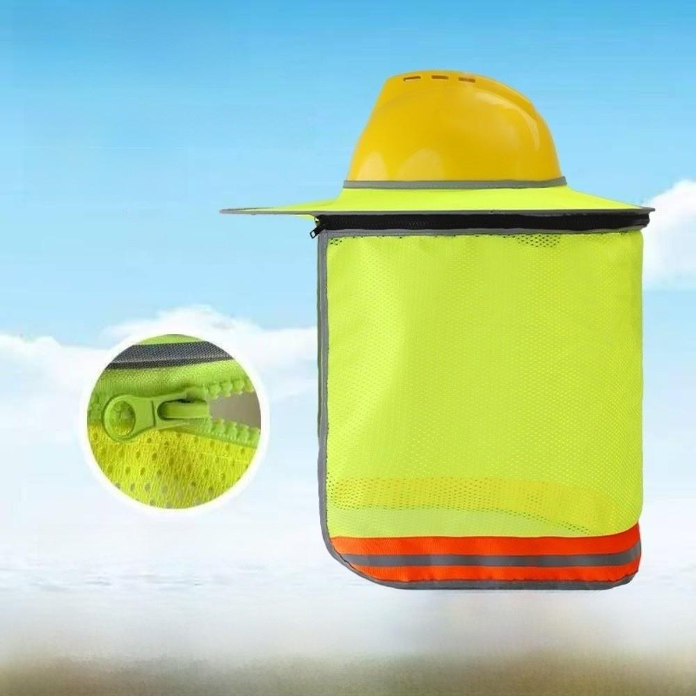 UV Protection Safety Helmet Curtain Reflective Sunscreen Neck Cover  Construction Site