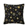 Colorful Animal Footprint Dog Paw Prints Cushion Cover  cm Velvet Throw Pillow Case for Living Room Bedding Sofa Pillowcase