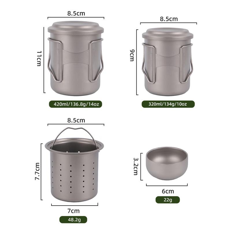 Outdoor Titanium Portable Tea Maker
