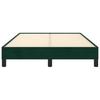 Bed Frame without Mattress Dark Green 120 x 190 cm Velvet