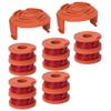 Lawn Mower Replacement Kits Grass String Trimmer Spool Line Cap Cover With Trimmer Cap for WORX