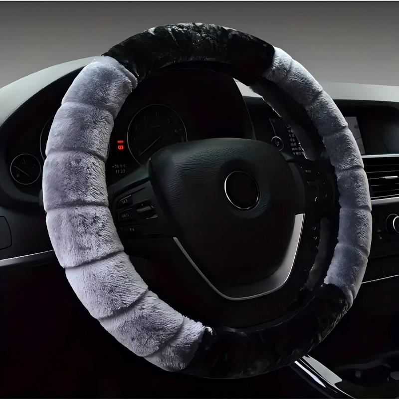 

Cute Cartoon Ear Steering Wheel Cover - Warm & Cozy 15 Inch Universal Protector for Women s Car Accessories серый