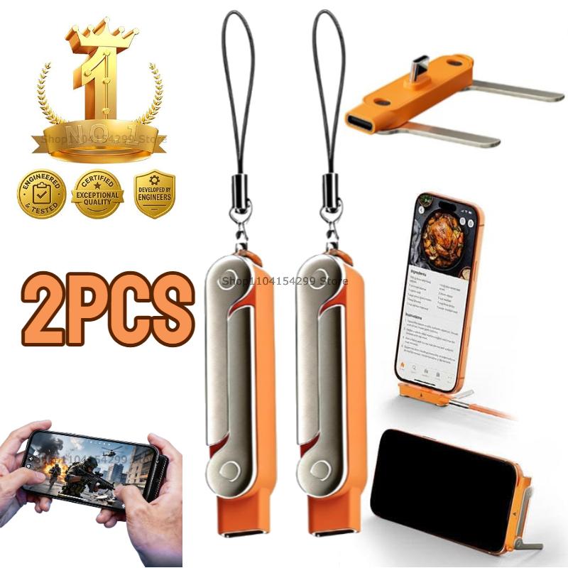 2-in-1 240W Schnelllade-Faltbarer Handyhalter Telefon-Tablet-Halter Typ-C Stecker auf USB-C Buchse Konverter mit faltbarem Halter