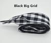 2,5 cm Britischer Stil Gitter Schnürsenkel Damen Herren Druck Sport Lässig Basketball Schwarze Weiße Schuhbänder