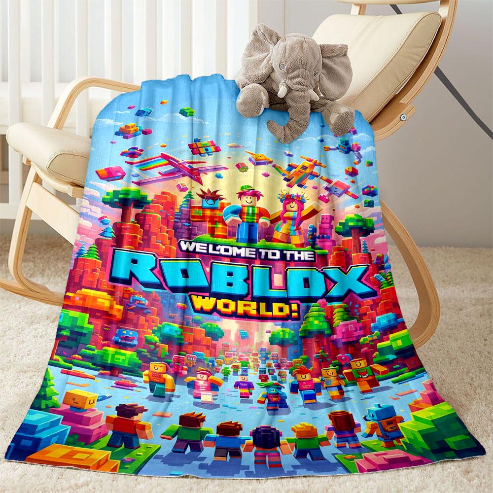 Roblox 270 Blanket Soft & Cozy Great for Seaside Picnics Couch All-Season Use Warmthful Decor Ideal Gift For Birthday Valentine'S Day