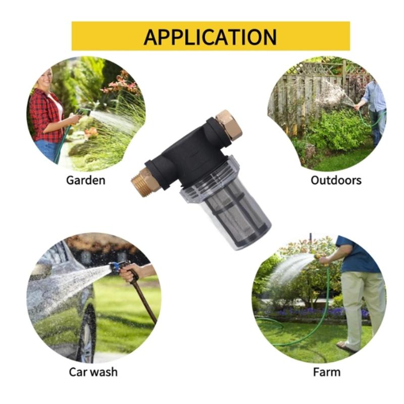 Sediment Filter Garden Hose Filter Protects Pressure Washer Part Filter Hose Washer Suitable for Garden Hose Repairing