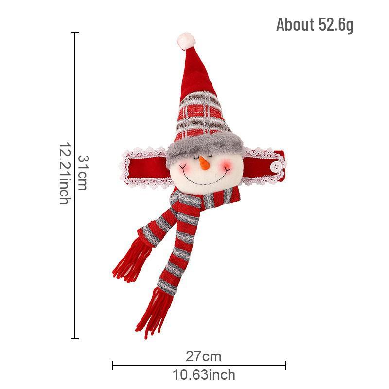 

Knitted Santa Claus Curtain Holder Pendant for Christmas Decorations in Hotels