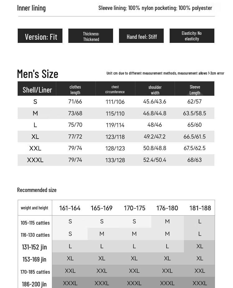 Pelliot Men's 3-in-1 Outdoor Fleece Lined Jacket