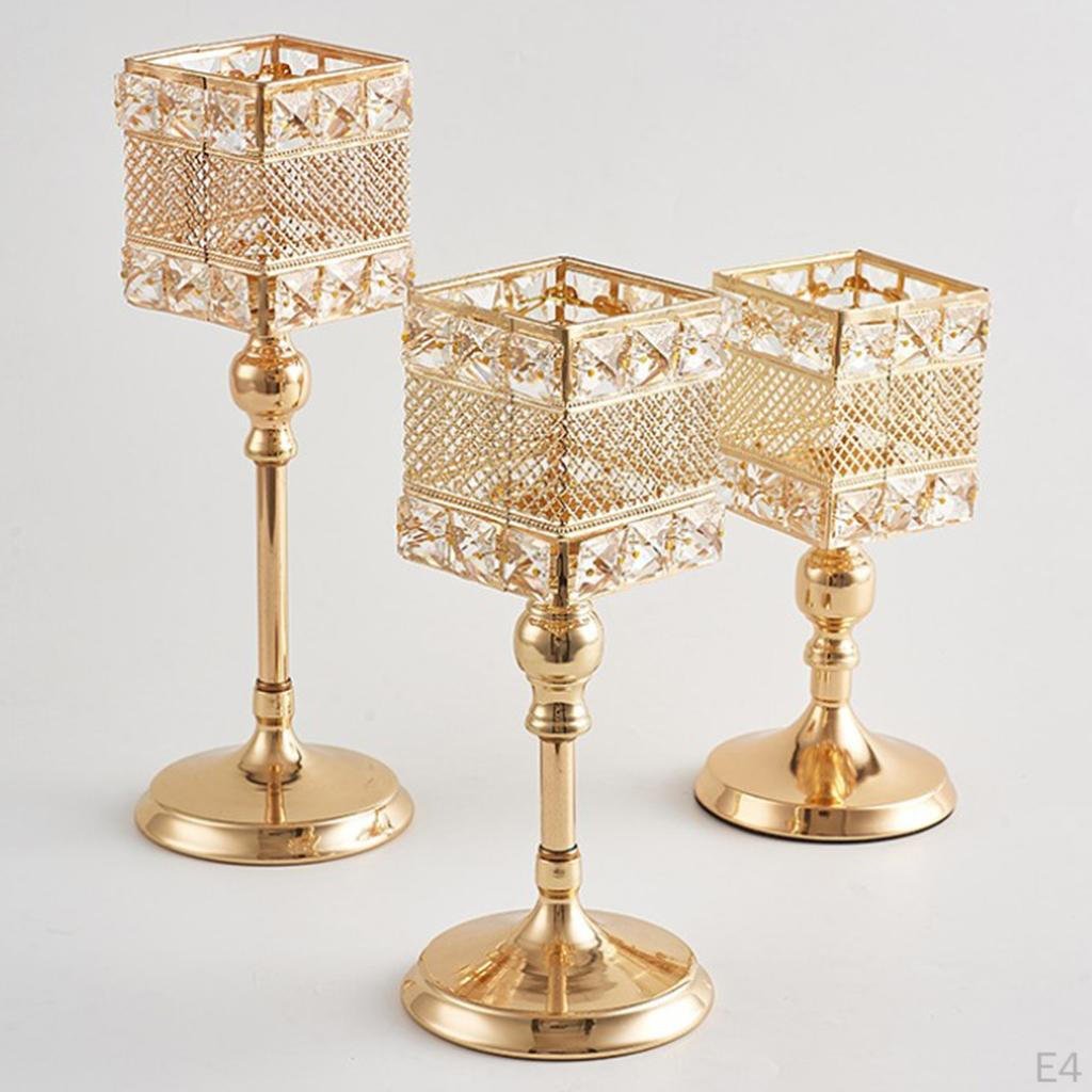 Crystal Candle Holder Lanterns Decorative For Home Decoration Birthday Gift Wedding Celebration