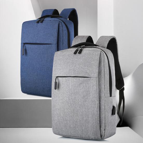Unisex Batoh na notebook Oxford Tkanina Vodotěsný Batoh Vícekomorový Batoh s USB nabíjecím portem pro Služební cestu Práci Školu