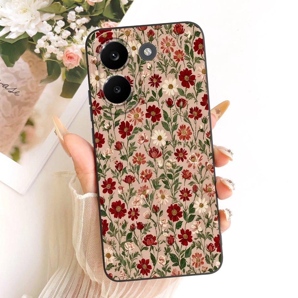 For Xiaomi Poco X8 Pro / X8 Pro Max Cute Cat Flower Cartoon Phone Case For Poco X8Pro X 8 Pro Max 5G Soft Silicone Cover Bumpers