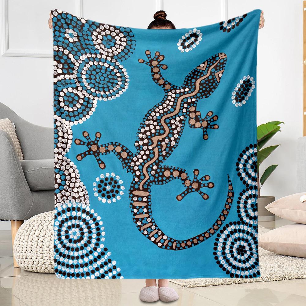 Australian Aboriginal Style 18 Blanket Durable Comfort Perfect for Picnics Couch Bed for All Seasons Stylish Decor