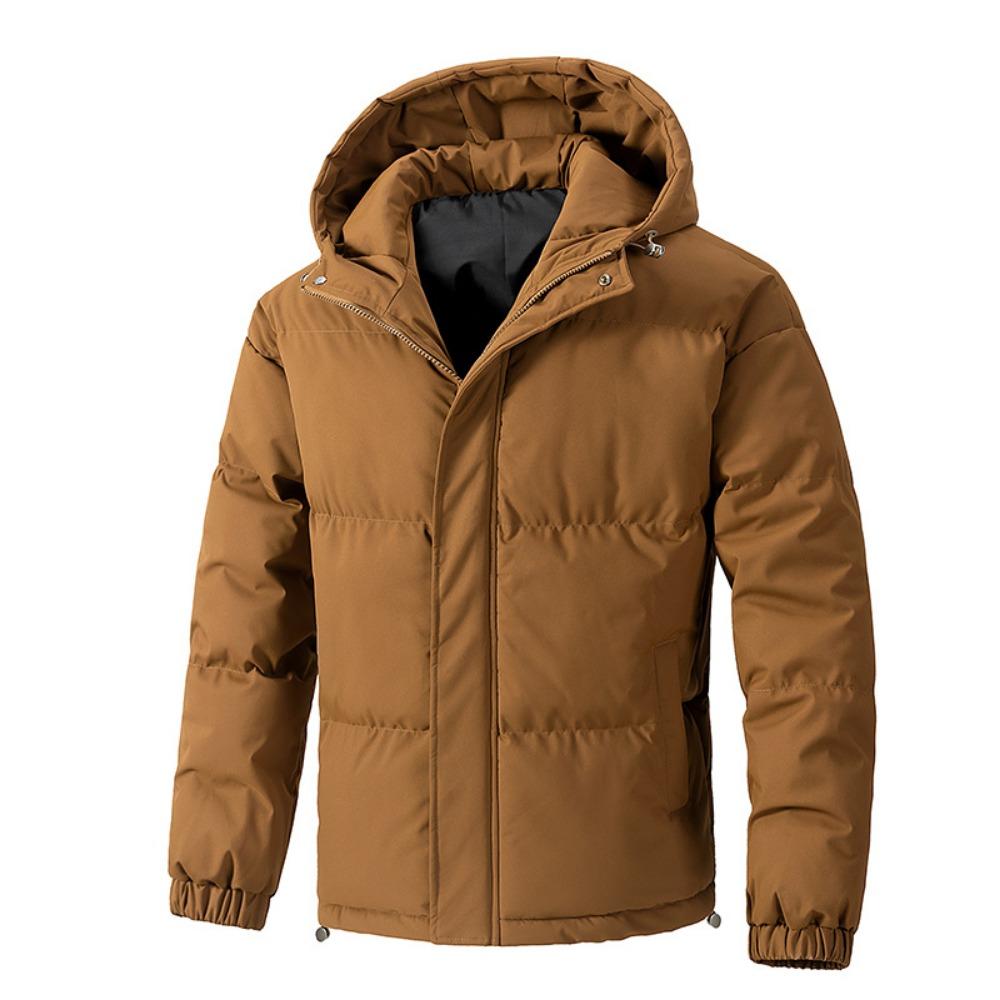Multi-color Slim-fit Thickened Cotton-padded Coat Men's Large Size Winter New Loose Hooded Cotton-padded Jacket Bread Jacket Short Warm Men