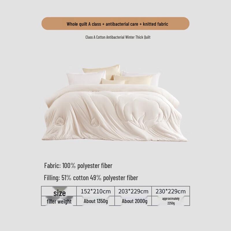 

Fuanna Antibacterial Cotton Blend Winter Duvet