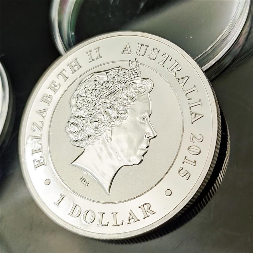 Australsk Koala Minnemynt Elizabeth II Minnemynt 1 DOLLAR for Hjemmedekorasjoner MIT
