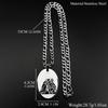 Ovales Medaillon Jungfrau Maria mit Jesuskind Anhänger Halskette für Damen Herren Edelstahl Goldfarbe Katholisches Amulett Kette Schmuck
