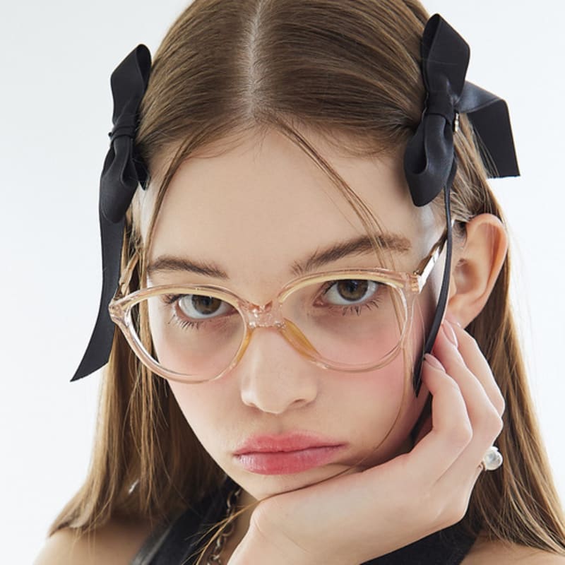 

VVV [SET] Satin Mid Ribbon Hair Clip Pin _ Black BLACK