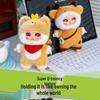 Trendy Enamel Doll Plush Toy Pendant - Cute Cartoon Animal Charm