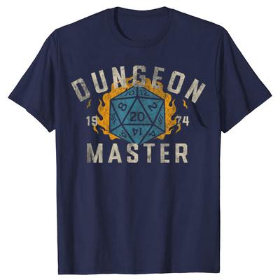 Zabawne graficzne koszulki Dungeon Mastera Dungeons & Dragons Męskie Damskie Humor Streetwear T-shirt Krótki Rękaw Unisex Luźna Odzież