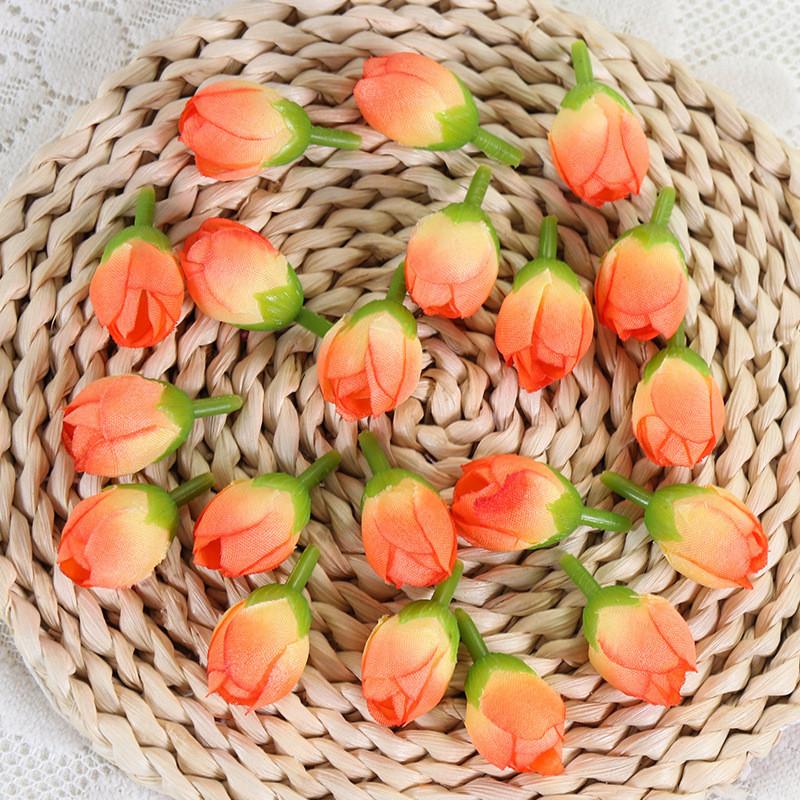 Artificial Rose Silk Buds For Diy Wedding Bouquets Home Decor Craft Supplies