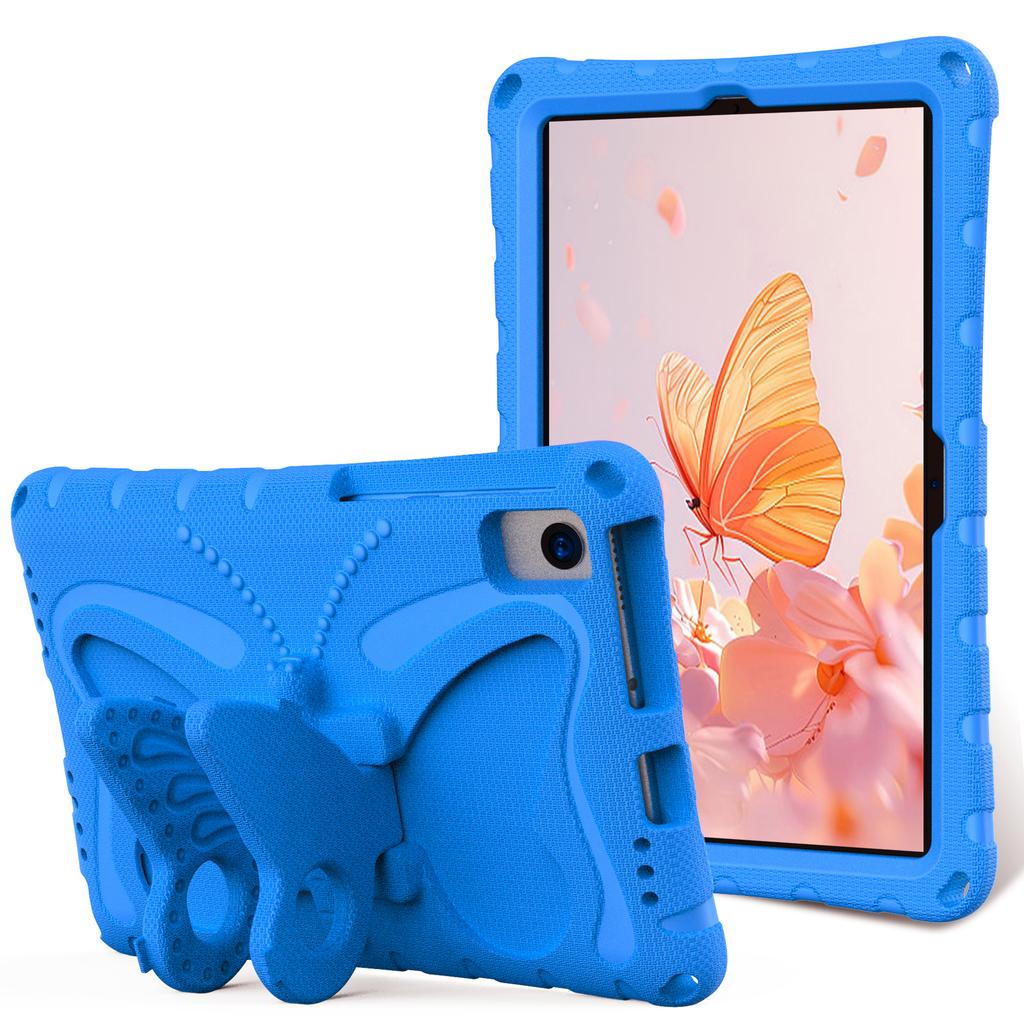 Kindertasche für Samsung Tab A9/A11 Plus A7 T500 T505 T509 S6 Lite S5E T720 Und Lenovo Tab K10 M10 plus X606F M11 330FU/331FC Hülle Schmetterlingsständer