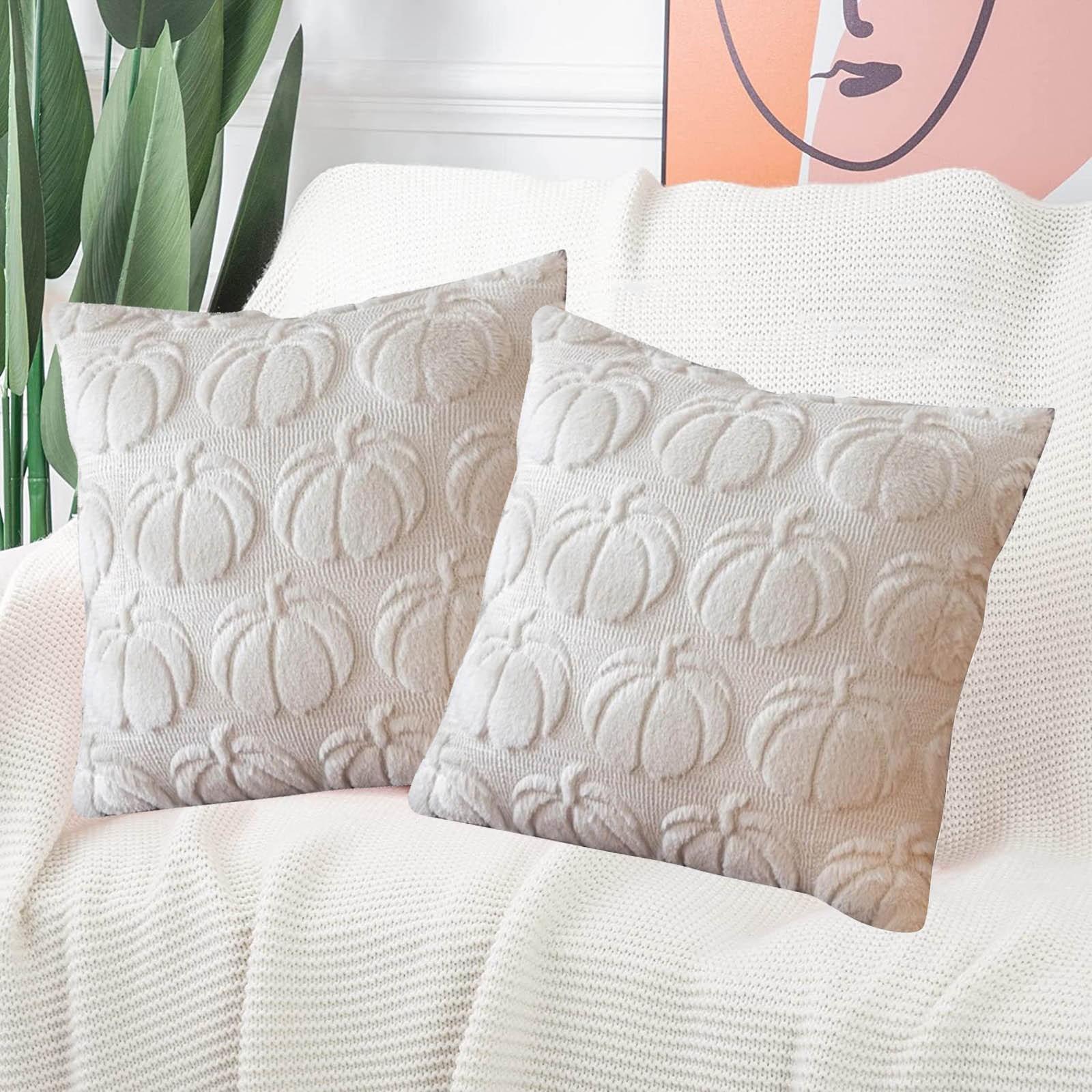 

Чехол на подушку на Хэллоуин, плюшевая подушка, веселое праздничное украшение, чехол для дивана в гостиной One Size белый