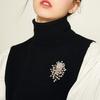 Zinc Alloy Brooch Pin Irregular Shape Imitation Pearls Lapel Badge Brooch Versatile Accessory