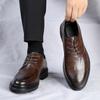 Herrenmode Luxusmarke Leder Modetrends Bräutigam Hochzeit Oxford Schuhe Business Dating Party Büro Oxford Schuhe Komfort Vielseitig