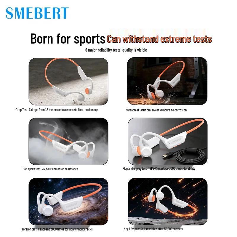 SMEBERT X27 Wireless Bone Conduction Sports Headphones