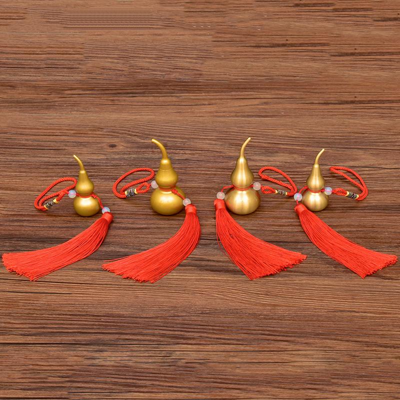 

1 шт. Традиционный китайский фэн-шуй тыква латунь металл для здоровья улучшение буддийский удача домашнее украшение декор подвеска брелок