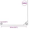 VidaXL Bâche 4x6 m Vert Drap de Camping Protection Jardin Couverture Remorque 43825
