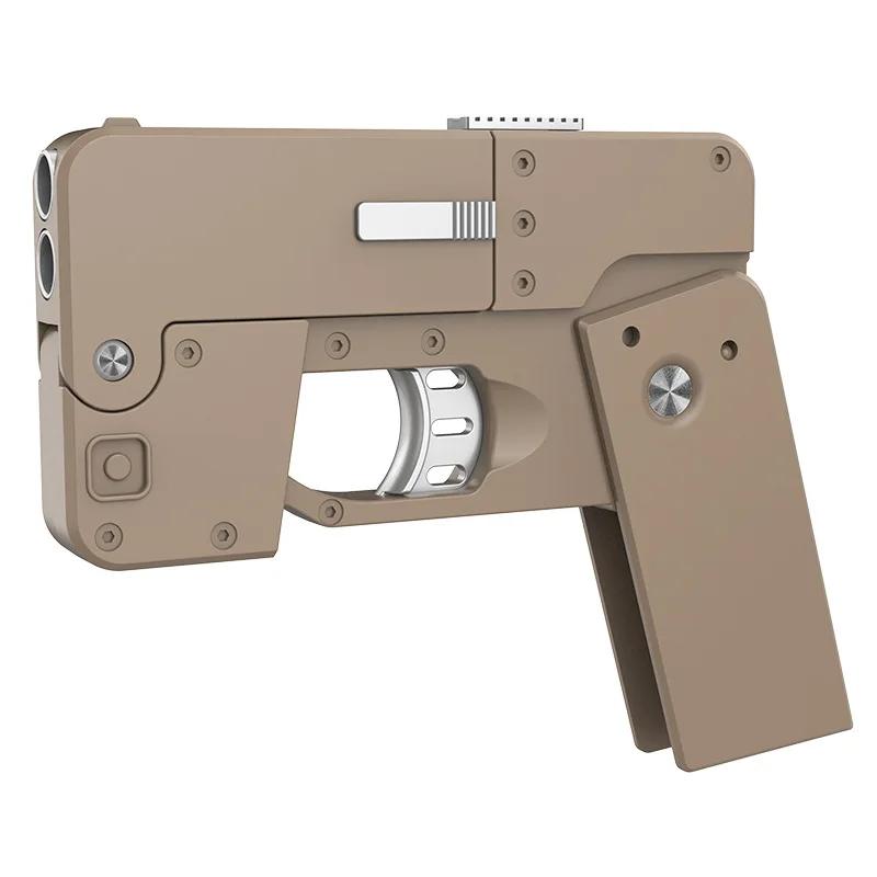 Mini Toy Gun Adult Creative Mobile Phone Case Folding Soft Mobile Spray Phone Soft Bullet Life Card Cop357 Throwing Shell Gun
