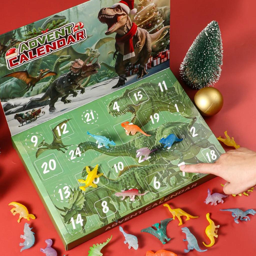 Dinosaur Advent Calendar 2025 Dinosaur Toys Christmas Advent Calendar Xmas Gifts for Boys Girls Toddlers