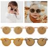 Vintage Round Outdoor Sun Protection Sunglasses Baby Girls Acrylic Uv400 Sunglasses Kids Eyeglasses New Fashion Children Glasses