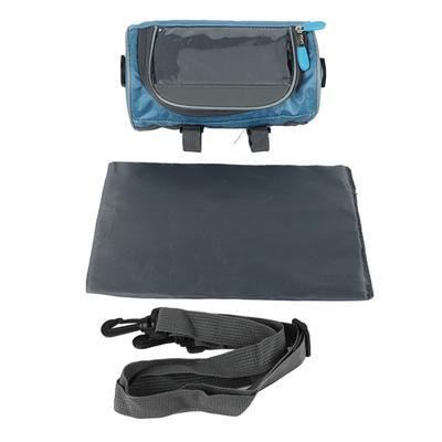Waterproof Bicycle Handlebar Bag Cycling Front Storage Bag with Detachable Shoulder Strap for