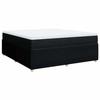 Maison Exclusive - Sommier à lattes de lit avec matelas Noir 180x200 cm Tissu