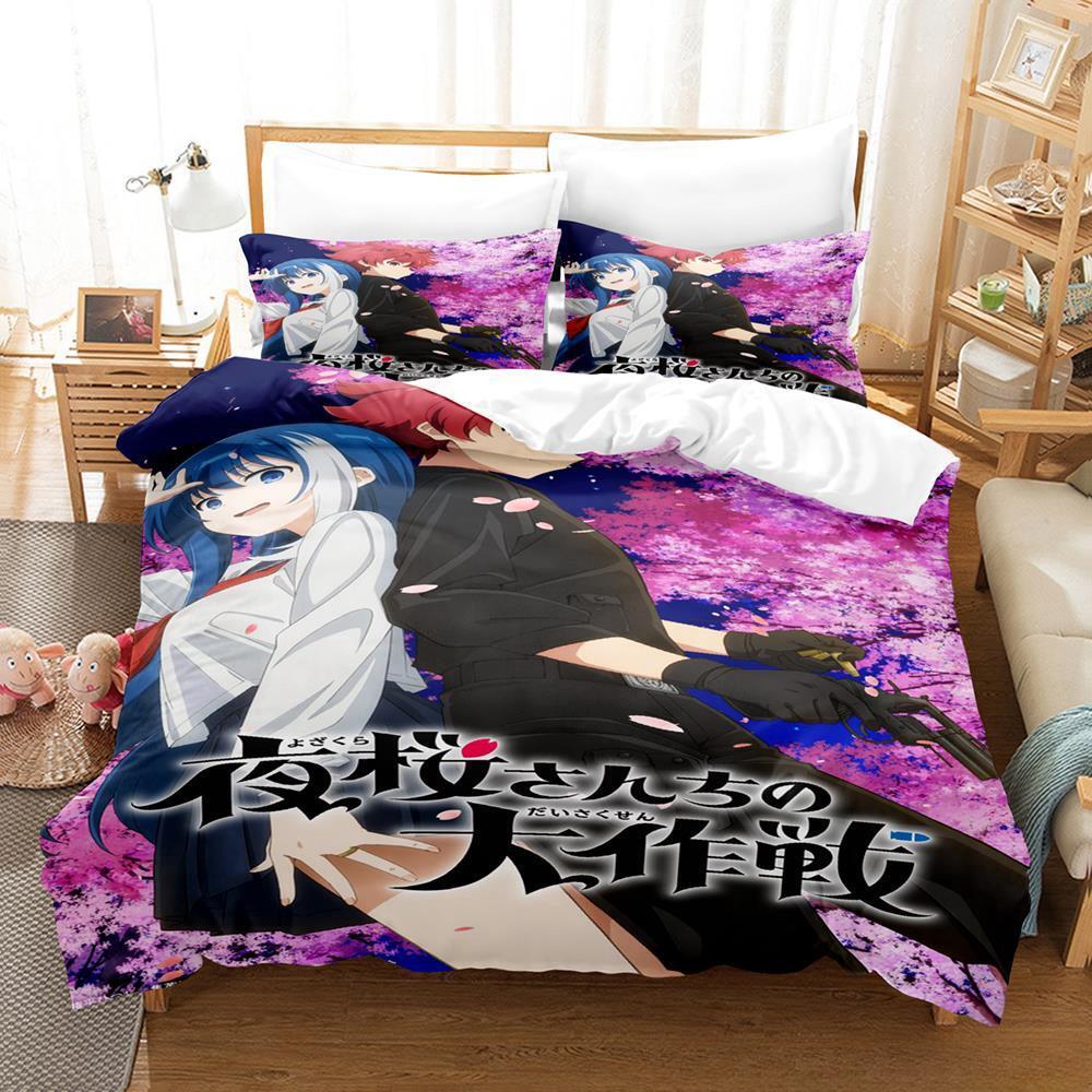3d Print Anime Mission: Yozakura Family Bedding Set Single Twin Full Queen King Size Bed Set Adult Kid Bedroom Duvet Cover Sets
