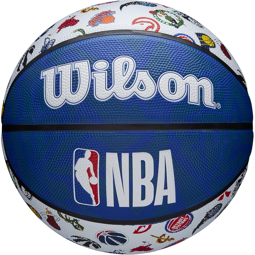 Wilson NBA All Team Basketball Size 7 24.5cm Red White Blue