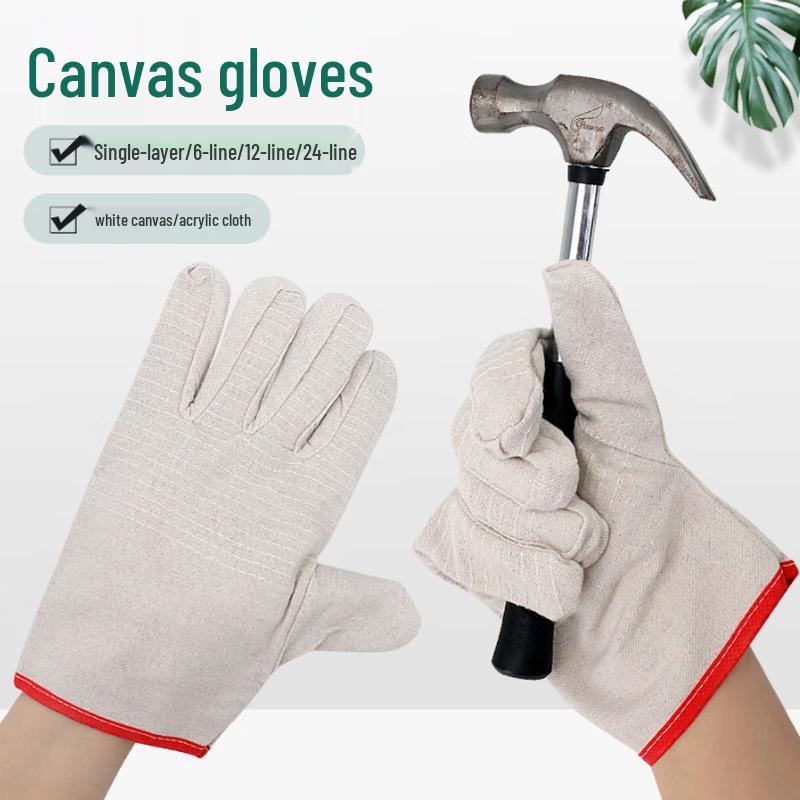Changjingtongda 12-Thread Thickened Canvas Gloves