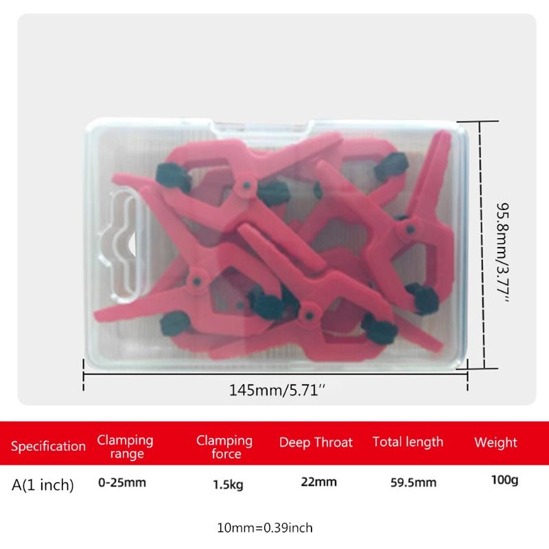 Multifunctional Woodworking Spring Clamp A Type Strong Heavy Duty for Extra Large Clip Durable Plastic for Wood Carpente