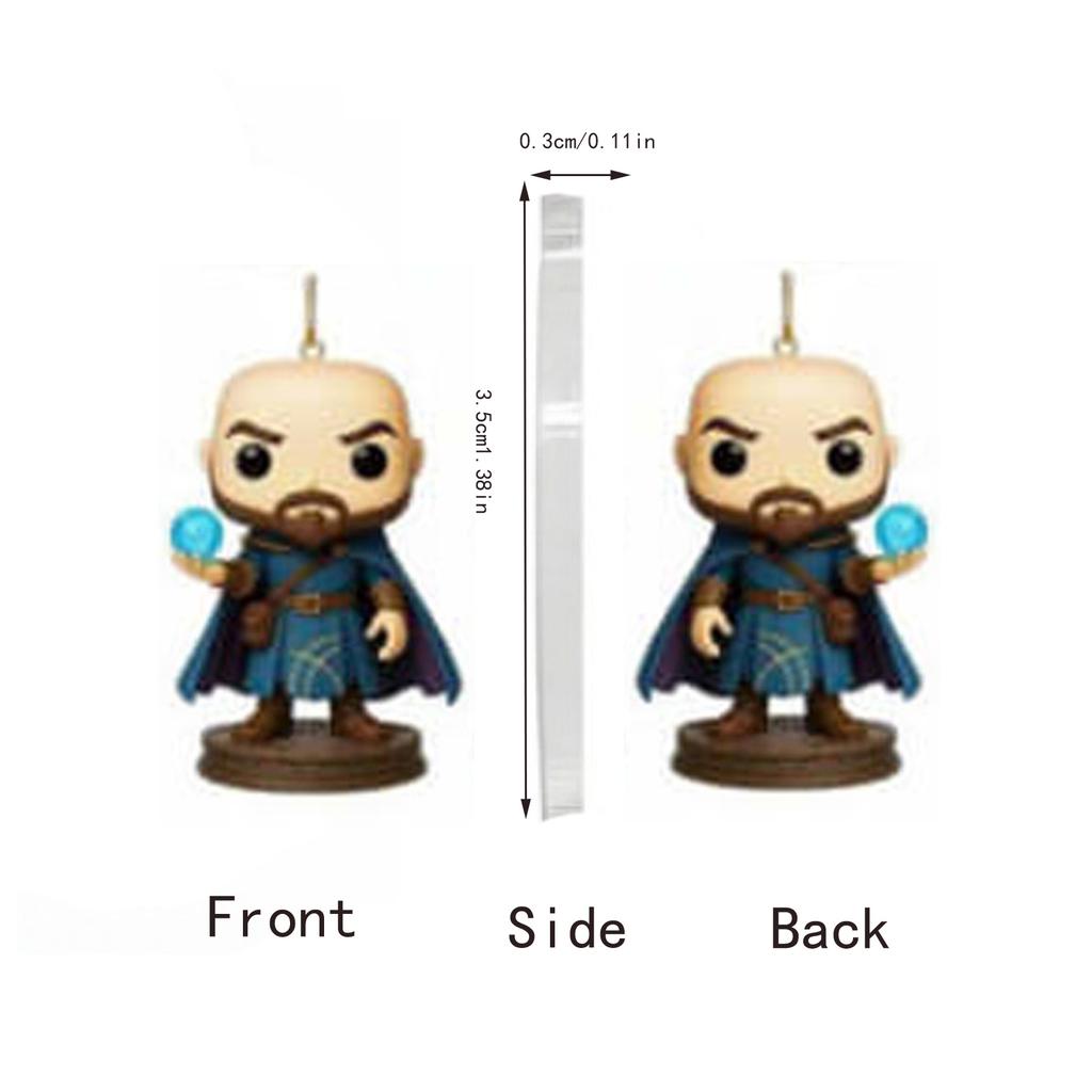 Kalendarz Adwentowy Smok i Poszukiwacz Przygód Ozdoba na Choinkę Akrylowy Wisiorek